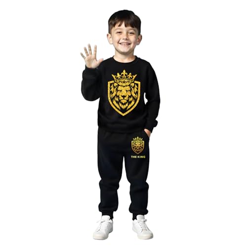 Image of Trampoline Boys Printed T-shirt and Trackpant set Pack of 1