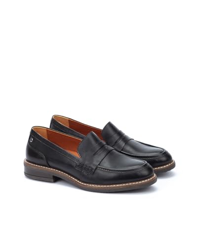 Image of PIKOLINOS Aldaya W8J-3541 Women's Loafers - Premium Calfskin Leather Slip-On - Lightweight Comfort, Removable Insole, Medium & Wide Width Ergonomic Everyday Support