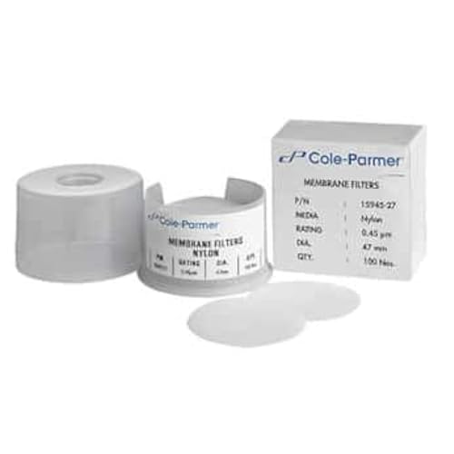 Image of Cole-Parmer Nylon Membrane Filters; 0.8m Pore, 47mm Dia, 100 /Pk