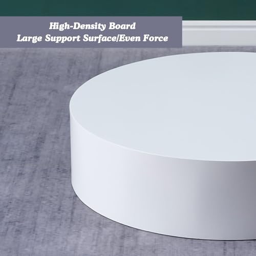 Large Round Display Pedestal Stand - Versatile Cylinder Table for Floral Arrangements, Desserts, Models & Event Showcases - Ideal for Retail, Weddings & Parties