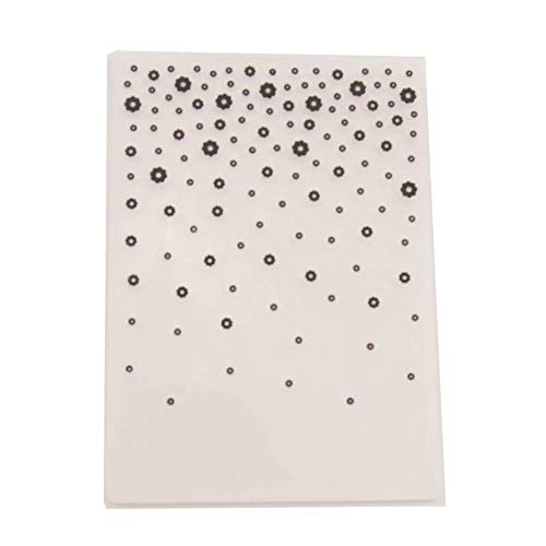 arriettycraft Floral Dots Plastic Embossing Folders for Card Making Plastic Textured Impressions for Scrapbooking Paper Crafting