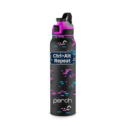 Image of Perch Apex Hot and Cold Stainless Steel Water Bottle 740ml | Triple-Layer Vacuum Insulated 3D Printed Bottle | ISI Certified, Leakproof & BPA-Free | Gift for Men & Women | Reboot Mode Pink