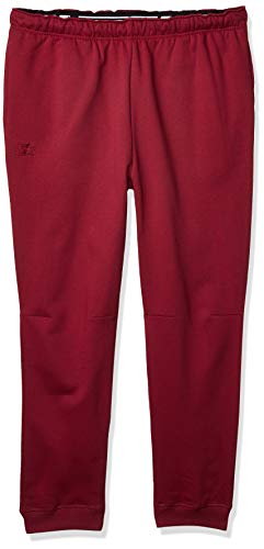 Starter Men's Jogger Sweatpants with Pockets, Amazon Exclusive, Team Maroon with Embroidered Logo, Large
