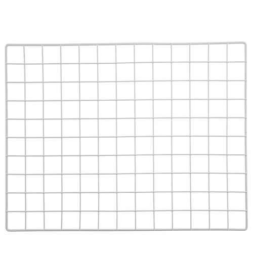 Luxshiny Panneau Grillagé Mural en Fer Blanc Grand Format 48,5 X 37,5 Cm, Grille Métallique pour Photos et Décoration Murale, Présentoir Photo Polyvalent pour...
