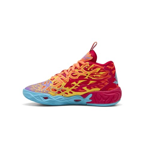 PUMA Kids Boys Mb.04 Phoenix Basketball Sneakers Shoes - Orange, Red3