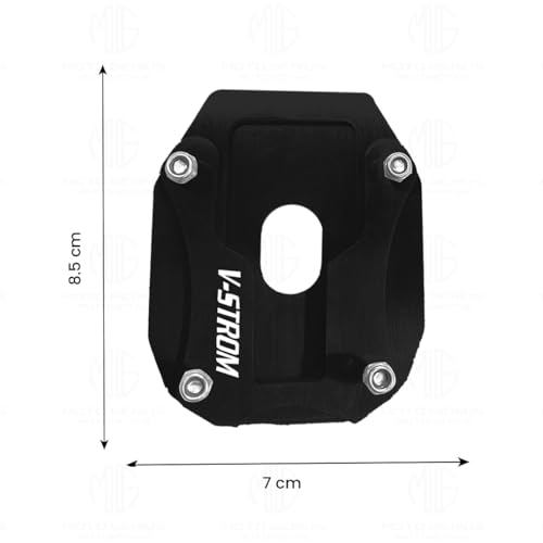 Image of Metal Side Stand Extender Replacement for V-Storm Motorbike | Durable Black Finish, Easy Installation, Enhanced Stability