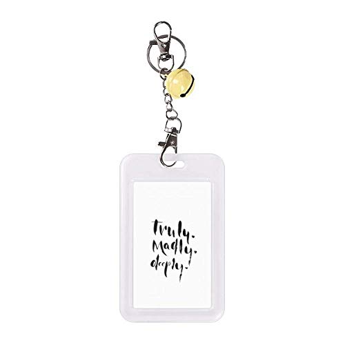 Étui de protection pour badge Truly Madly anti-rayures jaune