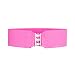 50's Style Elastic Cinch Belt 3" for Adults Hot Pink M/L