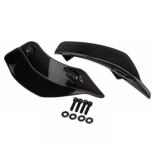 SHMTOOL Black Side Wings Upper Fairing Wind Air Deflector for Harley Road Glide FLTRX Special FLTRXS 2015-2023
