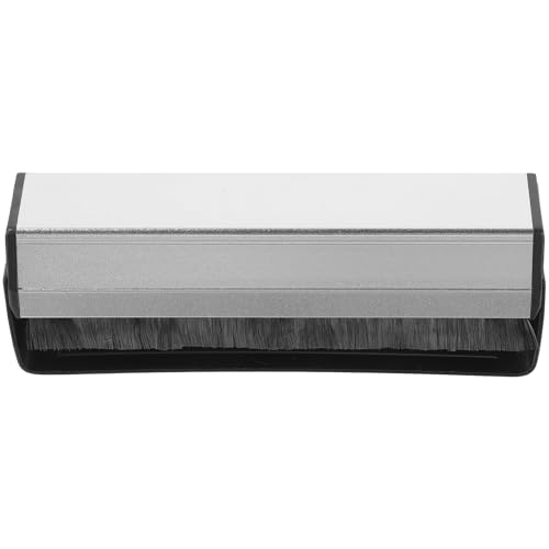 SMASOLO アップグレード版アルミ合製静電気防止ビニールレコードクリーナーブラシ 滑らかな握り心地でホコリ除去と針保護に 対応