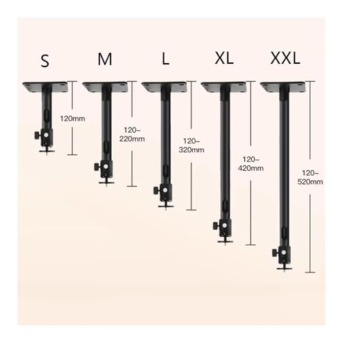 Soporte para proyector universal de techo y pared con brazo telescópico ajustable modelo S 2