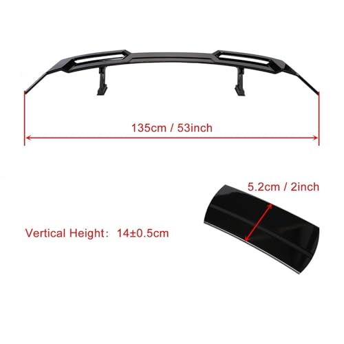 Aileron pour arrière de voiture A3 A4 A6 spoiler de coffre noir mat