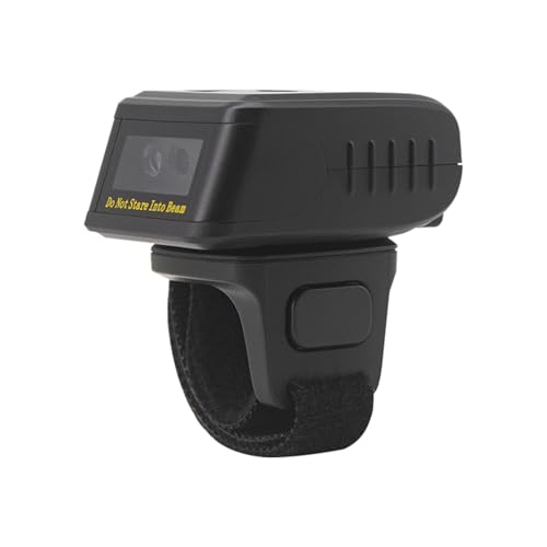 Sibomtex - Escáner de código de barras 1D2DQR, portátil, portátil, portátil, lector de código de anillo, soporte para computadoras con Windows, PC, supermercado, biblioteca, empresa, almacén