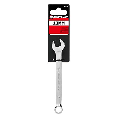 Image of Powerbuilt Metric 13mm Combination Wrench, 12 Point Double Ended Box and Open End, 15 Degree Offset - 644117