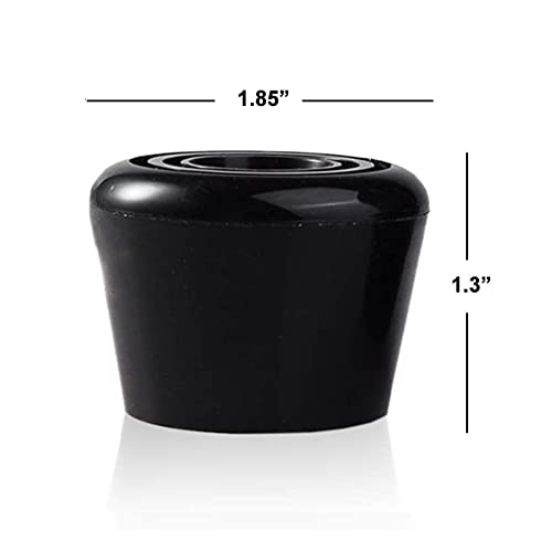 VNAKER PU Rubber Roller Skate Toe Stoppers 1 Pair with Screws - Thumbnail 4