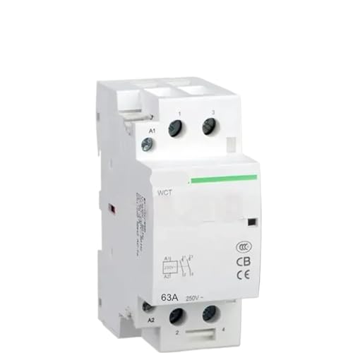 Contacteur CA bipolaire 63A à bobine silencieuse 220V 230V pour habitations