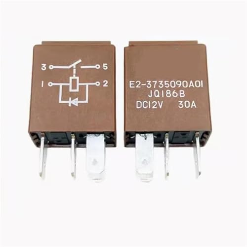 Relais E2-3735090A01 12V CC 30A 4 broches pour connecteur automobile
