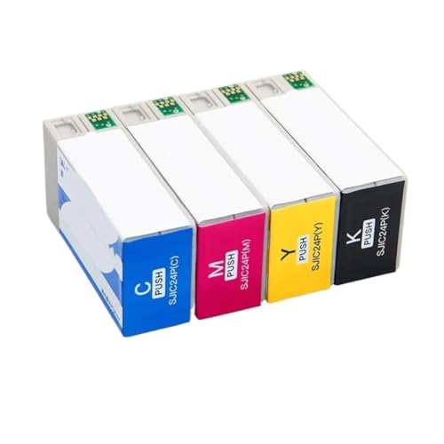 Cartouche d'encre noire SJIC24P compatible encre pigmentée CMJN pour imprimante TM-C3520
