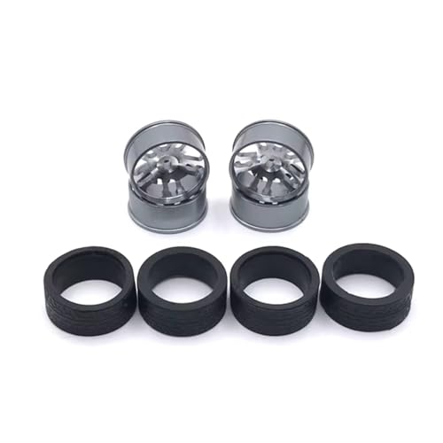RC�J�[�^�C�������Z�b�g Compatible With WLtoys 1/28 284131 K969 K979 K989 For MINI-Q For MINI-Z RC�J�[�A�b�v�O���[�h�p�[�c�A�N�Z�T���[���^��24mm�z�C�[��(Gray)