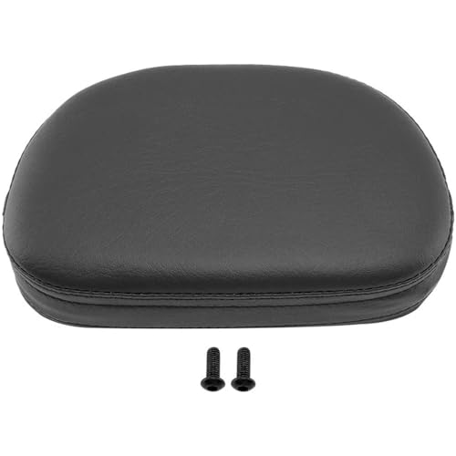 Dosseret coussin de dossier universel moto cuir PU noir pour touring custom