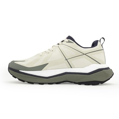 Image of Red Tape Men's Sneakers Off White Olive Mesh TPU Round Toe Lace-Up