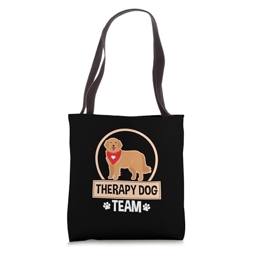 Therapy Dog Team Animal Assisted Pet Therapy Tote Bag