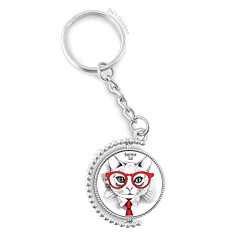 Key ring chain Bussiness Cat 1,2x3,5 pouces pour passionnés