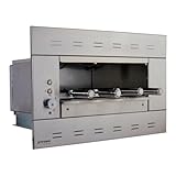 Churrasqueira Elétrica de Embutir para 4 Espetos com Painel Ventilado Suprema 220V Titan