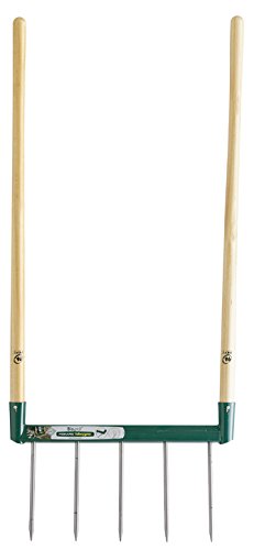 Leborgne 320300 Biogrif 5 dents assemblée avec manche en Bois