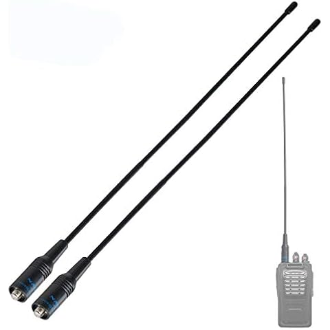 Songway Antenna 15inch Dual Band UV VHF/UHF 144/430MHz Antenna SMA-F Female, Compatible with Baofeng UV-5R UV-82 BF-888S Walkie Talkie Ham Radio,2 Pack Cover