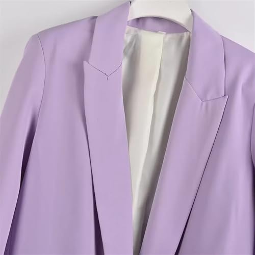 Women's Casual Pleated Sleeve Buttonless Solid Color Blazer Loose Jacket Comfortable Lightweight Blazer3