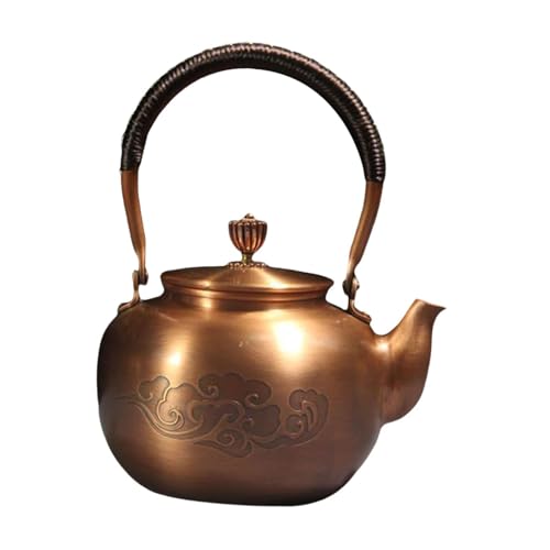 BNF®Copper Teapot Wrapped Handle Retro Water Kettle for Household Office Camping Clouds Pattern|Home & Garden | Small Kitchen Appliances |1 Copper Tea Kettle BNF®Copper Teapot Wrapped Handle Retro Water Kettle for Household Office Camping Clouds Pattern|Home & Garden | Small Kitchen Appliances |1 Copper Tea Kettle