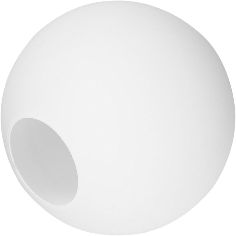 ABOOFAN White Glass Globe Lamp Shade Replacement 13cm Glass Ball Lampshade Cove r Sphere Shade Lamp Post Globe Round Ball Lamp Cove r for Lighting Fixture Pendant Light Wall Lamp