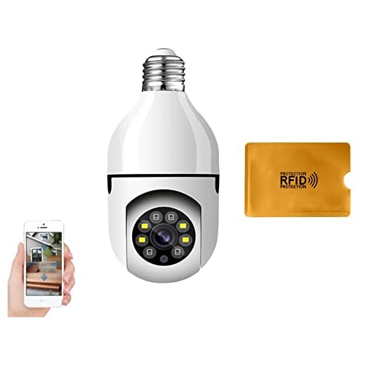 Camera De Segurança Lampada Alarme 360 Graus Smart Celular Prova D'água + Porta Bloqueador Cartão por Aproximação