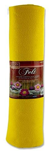 ICON Craft 45cm x 5m ROLL Felt - Bright Yellow