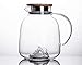 aipipl Brocca in borosilicato da 1,8 l/litro Bottiglia d'Acqua Caraffa con Coperchio Brocca per Succo Caraffa in Vetro Brocca in Vetro Anti-Scoppio Brocca per tè Versatore Tazza da tè