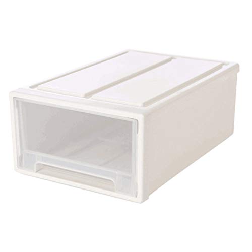 DOITOOL 1pc Transparent Drawer Storage Box Versatile Home Organizer for Clothes Shoes and Sundries Stackable Design for Bedroom and Living Room