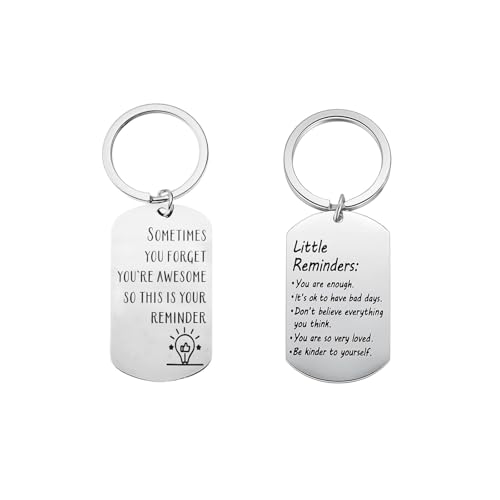 YSUY Motivational Women's Keyrings - Good Luck & Mental Health Gi...