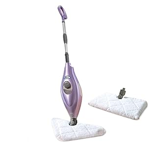 Shark S3504AMZ Steam Pocket Mop Hard Floor Cleaner with 1 Rectangle and 1 Triangle Mop Head, Natural Powerful Steam, Easy Maneuvering, Triangle & Rectangle Washable Pads, Quick Drying, Purple (B08QW8P2K6)