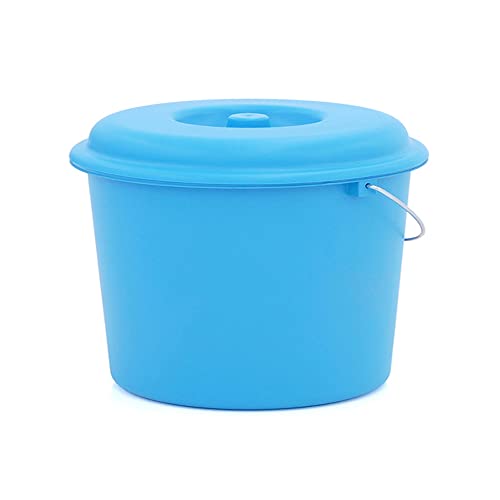 Plastiken - Cubo basura con tapa, plástico, azul 23 l