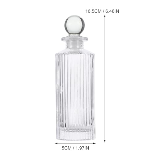 Botellas difusoras de aroma con diseño clásico y sólido de cristal transparente 3