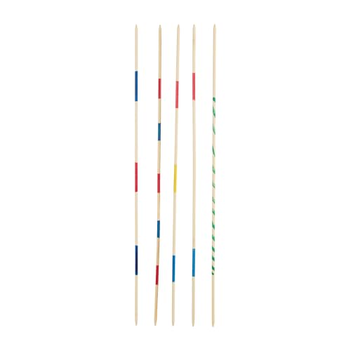 Relaxdays Riesenmikado, 2er Set je 41 Stäben mit Tasche, XXL Outdoor Mikado Kinder & Erwachsene, 50 cm Bambusstäbe, bunt
