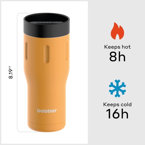 Bobber - 16 Oz Vacuum Insulated Stainless Steel Travel Coffee Mug With 100% Leakproof Lid And Gift Box (Ginger Tonic) #TOP1