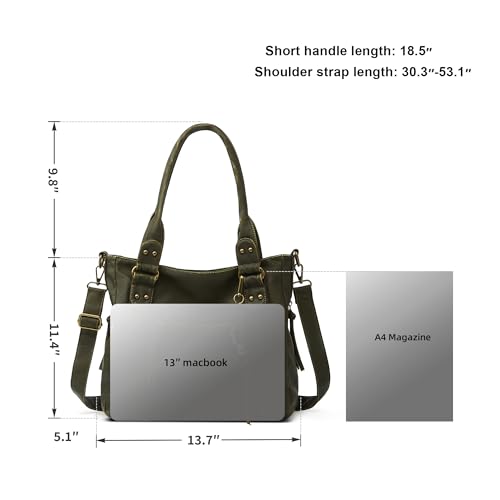 Image of Worldlyda Crossbody Bags for Women Large Tote Soft Leather Purses Washed Y2K Hobo Vintage Handbag Shoulder City Bag