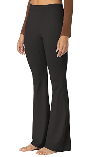 Image of Sunzel Flare Leggings, Crossover Yoga Pants with Tummy Control, High-Waisted and Wide Leg