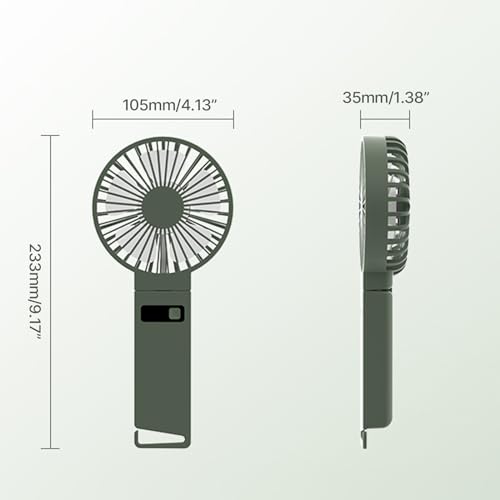 Ventilador de mano para viajes y camping recargable USB mini 4