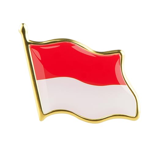 Image of Country Flag Brooch Metal Alloy Souvenir Pin Shirt Hat Backpack Jewelry Accessories Decoration Party Christmas Gift Badge International Travel Pin