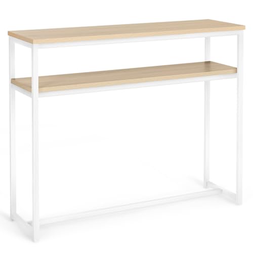 Console double DETROIT industrielle 100 cm bois/métal IDMarket