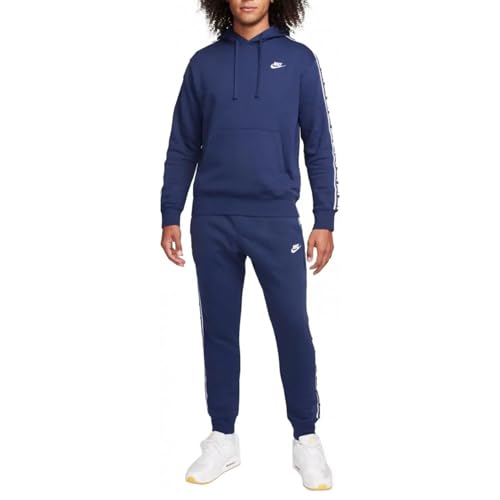 Nike Club Fleece Tracksuit, Midnight Navy/White, M para Hombre