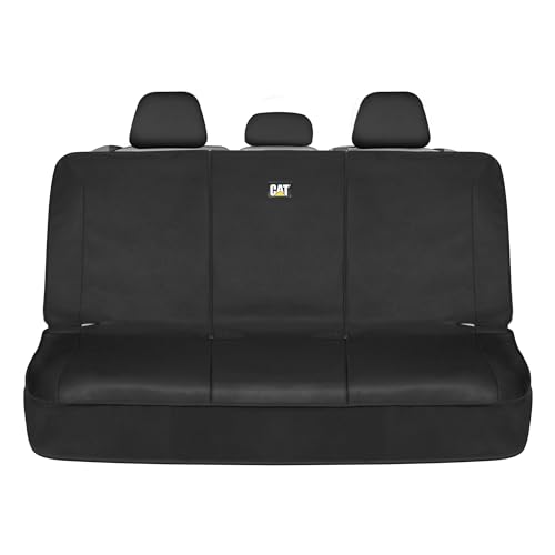 CAT Flexfit™ Black Rear Seat Cover for Car, SUV, & Truck - Durable Canvas Material Back Car Seat Covers 60/40 Split Bench Protector - Back Seats Cover & Rear Bench Protector Interior Accessories by CAT - Used condition - US$25.29